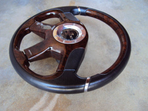 Fabulous Noble Rose Brown Steering Wheel 360mm 