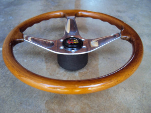 MOMO Teardrop Wood Grain Steering Wheel 365mm 